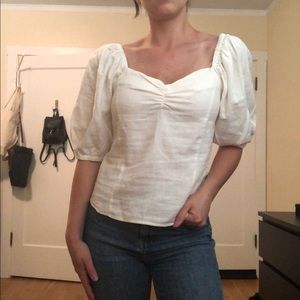 NWT LINEN TOP